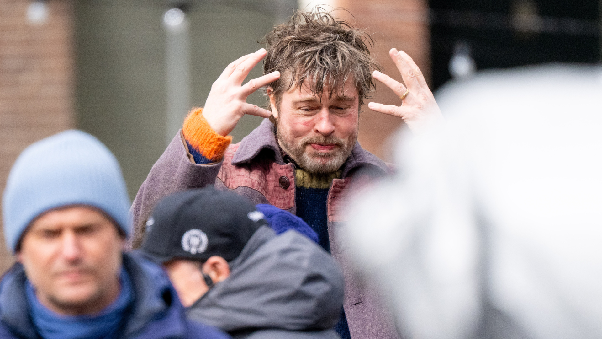 Brad Pitt Amsterdam'da Yeni Filmi 'The Riders'ın Çekimlerine Başladı