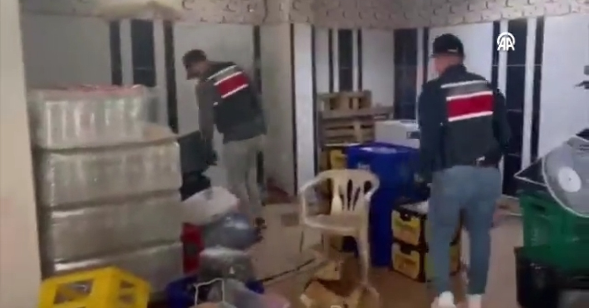 Adana'dasahte içki ele geçirildi, 1 şüpheli gözaltına alındı
