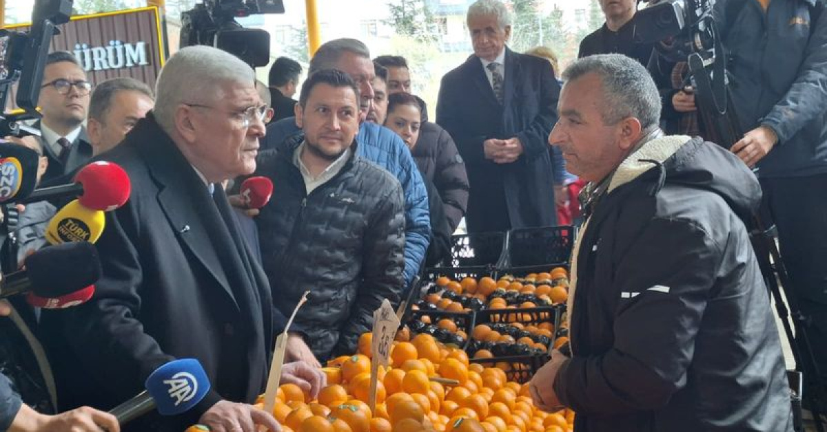 İYİ Parti Başkanı Dervişoğlu, Pazar Yerinden Acı Mesaj Verdi