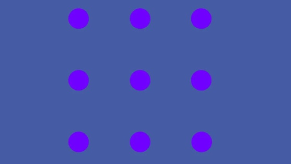 Kaç tane mavi nokta görüyorsunuz?