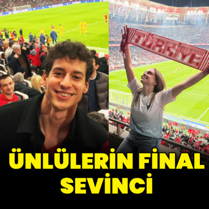 Ünlülerin galibiyet sevinci