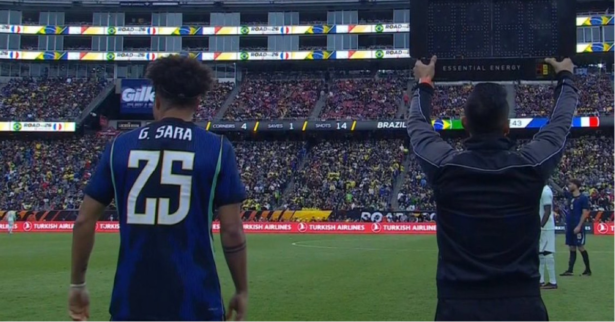 Gabriel Sara'nın ilk maç Fransa-Brezilya