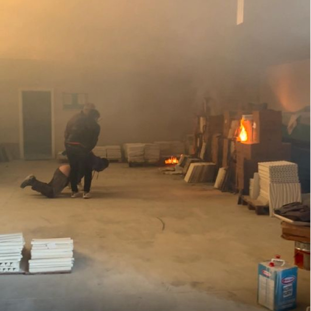 Maaşını alamadı iş yerini ateşe verdi