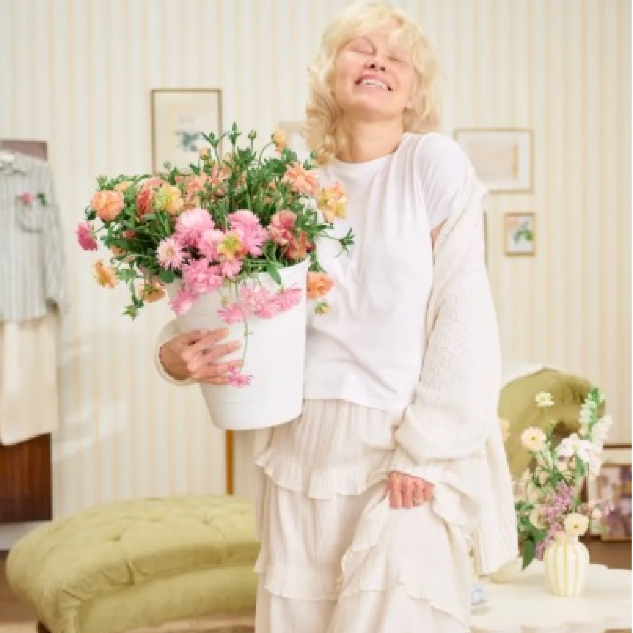 Makyajsız ve rötuşsuz Pamela