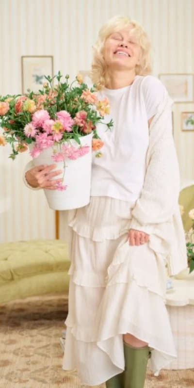 Makyajsız ve rötuşsuz Pamela