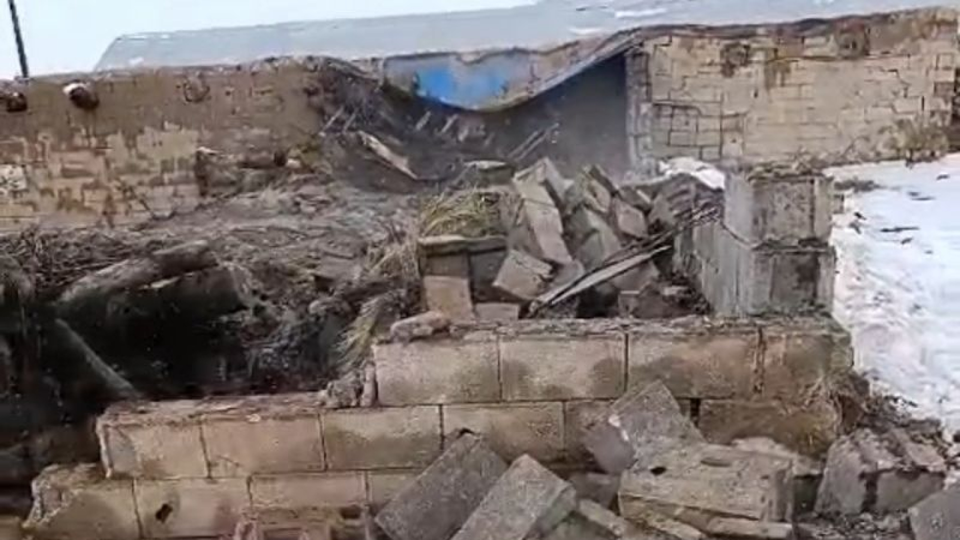 Van'da Ahır Çökmesi: 20 Küçükbaş Hayvan Yaşamını Yitirdi