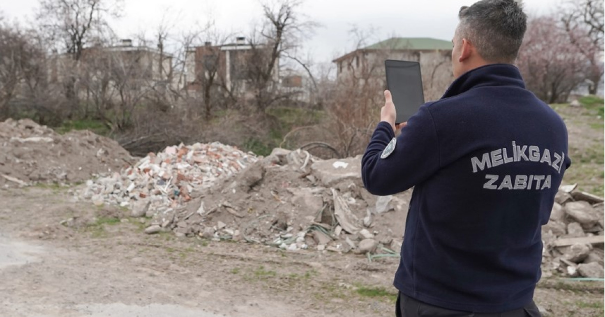Melikgazi'dehafriyat vemoloz atığına ceza uyarısı