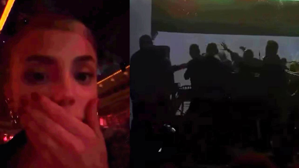 Konserde kavga çıktı