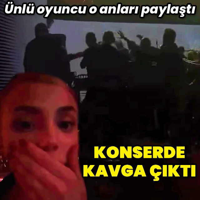 Konserde kavga çıktı