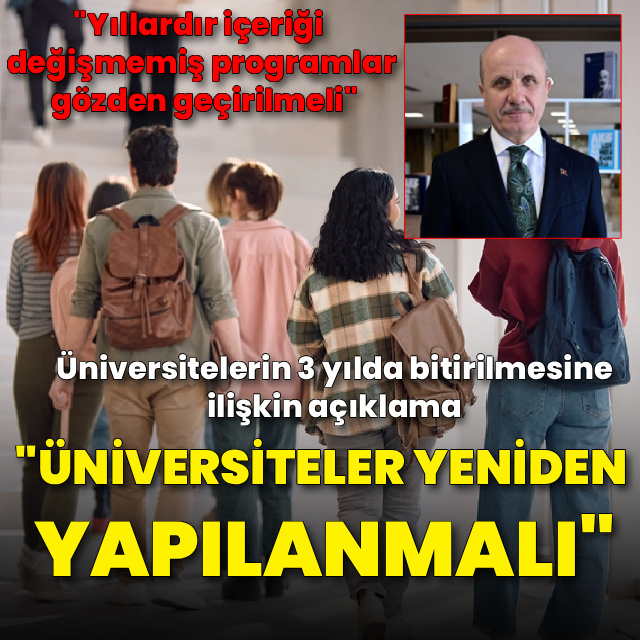 YÖK Başkanı Özvar'dan üniversitenin 3 yılda bitirilebilmesi uygulamasına ilişkin açıklama