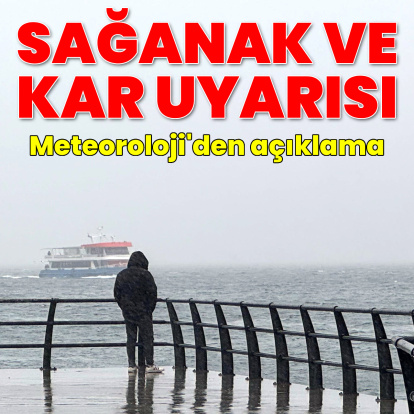 Sağanak yağmur ve kar yağışı alarmı!