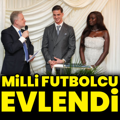 Milli futbolcu evlendi