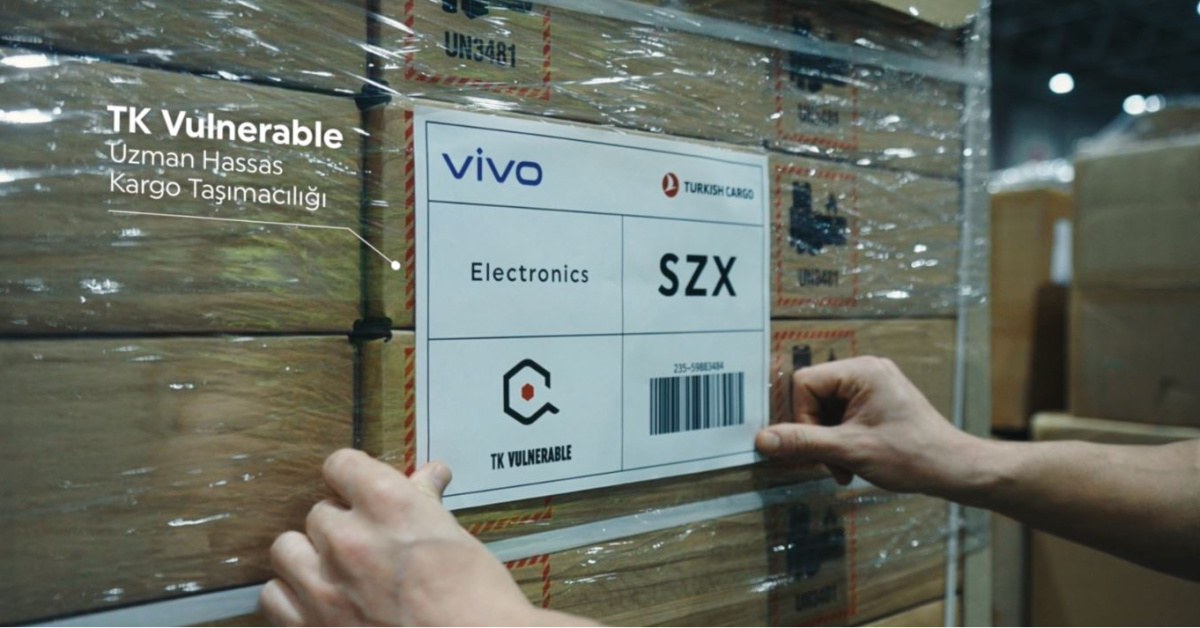 Turkish Cargo vivo Ürünlerini Taşıyor