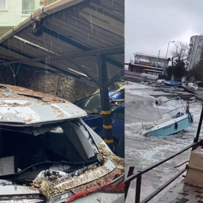 Etkili lodos Bursa'yı vurdu