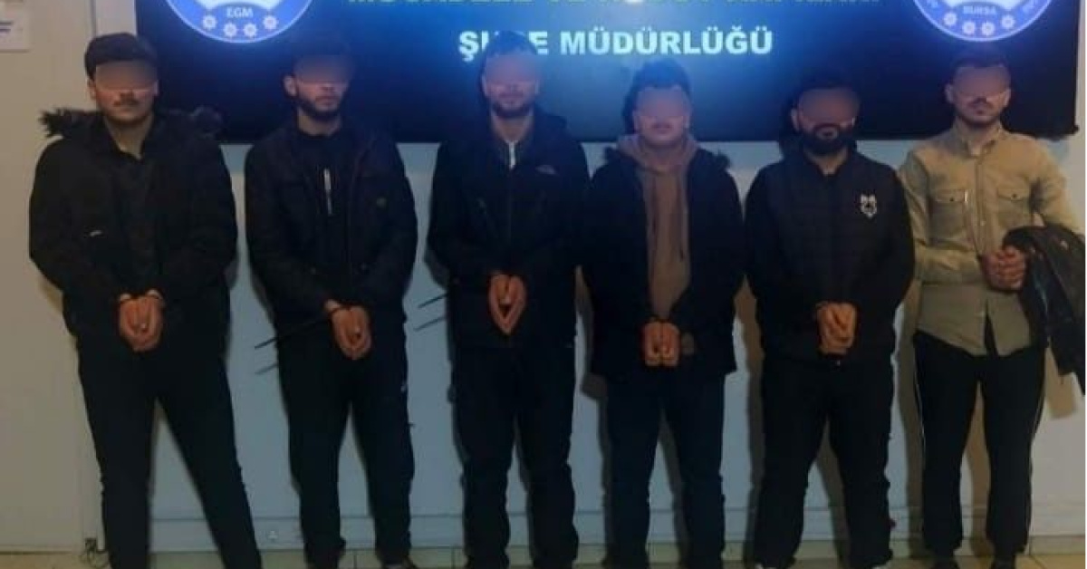 Bursa'da 17 Yabancı Uyruklu Şahıs Yakalandı