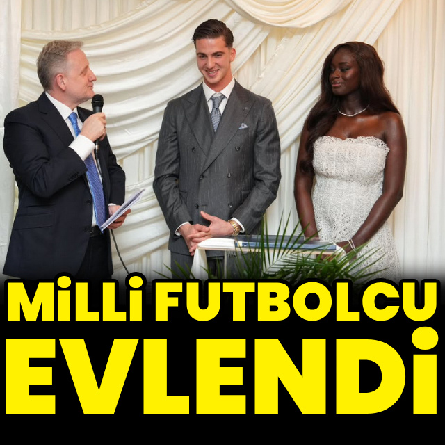 Milli futbolcu evlendi