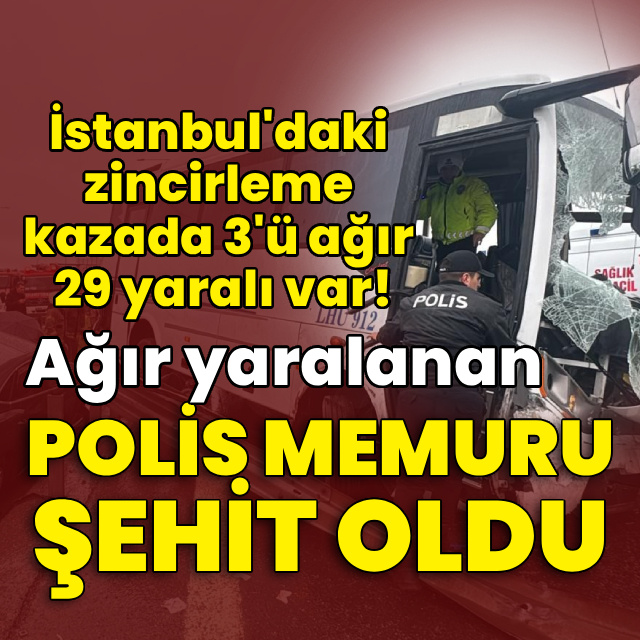 Başakşehir'de zincirleme kaza; yaralılar var