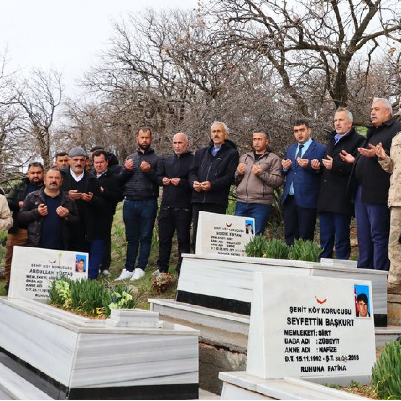 Siirt'te şehitler için anma töreni