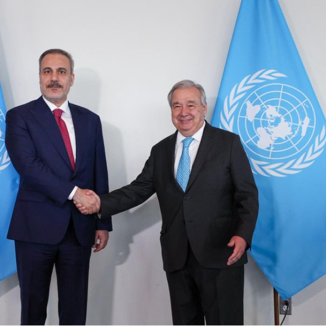 Bakan Fidan, Guterres'le görüştü