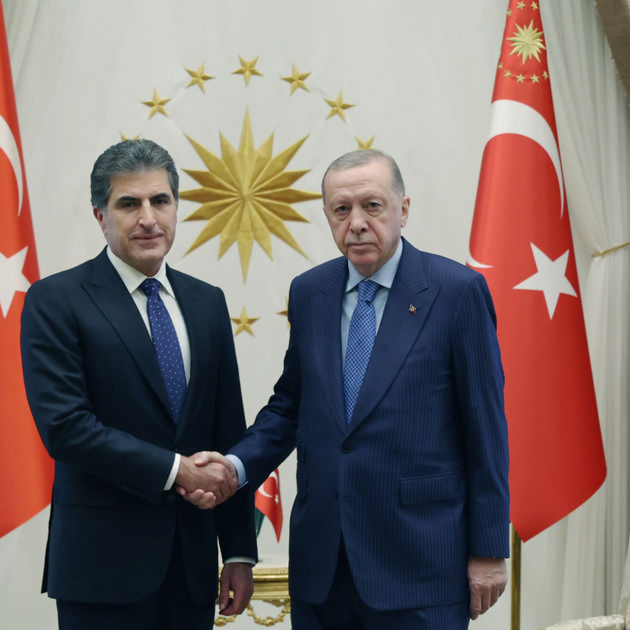 Cumhurbaşkanı Erdoğan, Barzani ile görüştü