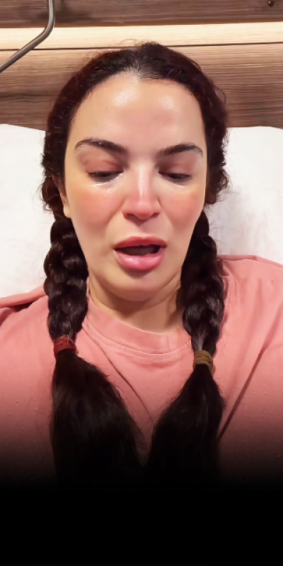 Ünlü oyuncunun gözyaşları