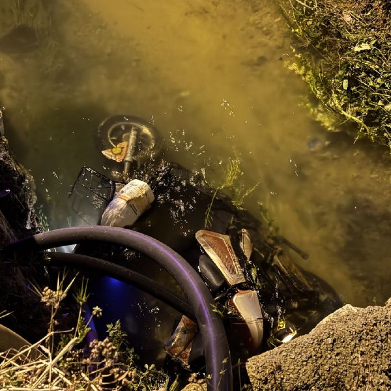 Bisiklet kanala düştü: 1 ölü