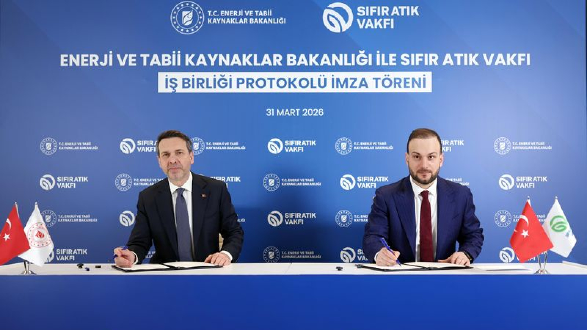 Enerji Bakanlığı ve Sıfır Atık Vakfı'ndan Tarihi İş Birliği Protokolü