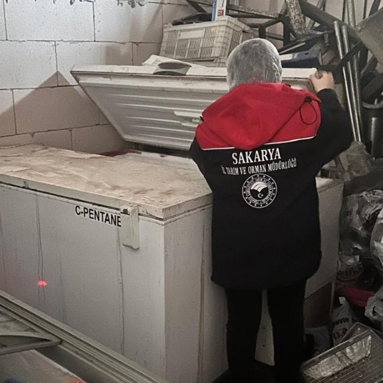 Tarihi geçmiş 200 kilo tavuk yakalandı