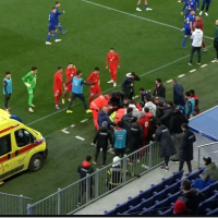 Egemen Korkmaz maç sırasında yere yığıldı!