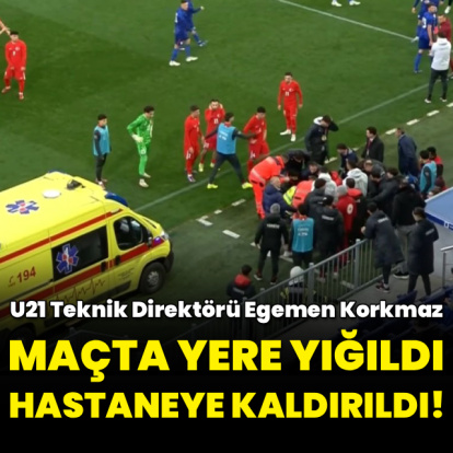 Egemen Korkmaz maç sırasında yere yığıldı!