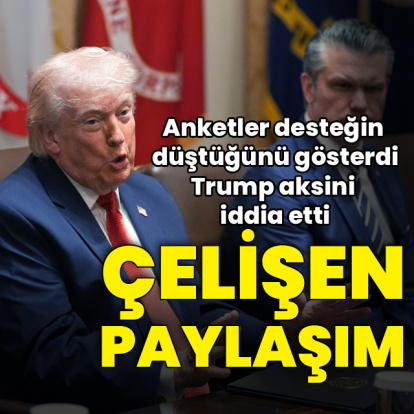 Anketlerde destek azalırken Trump'tan tersi paylaşım