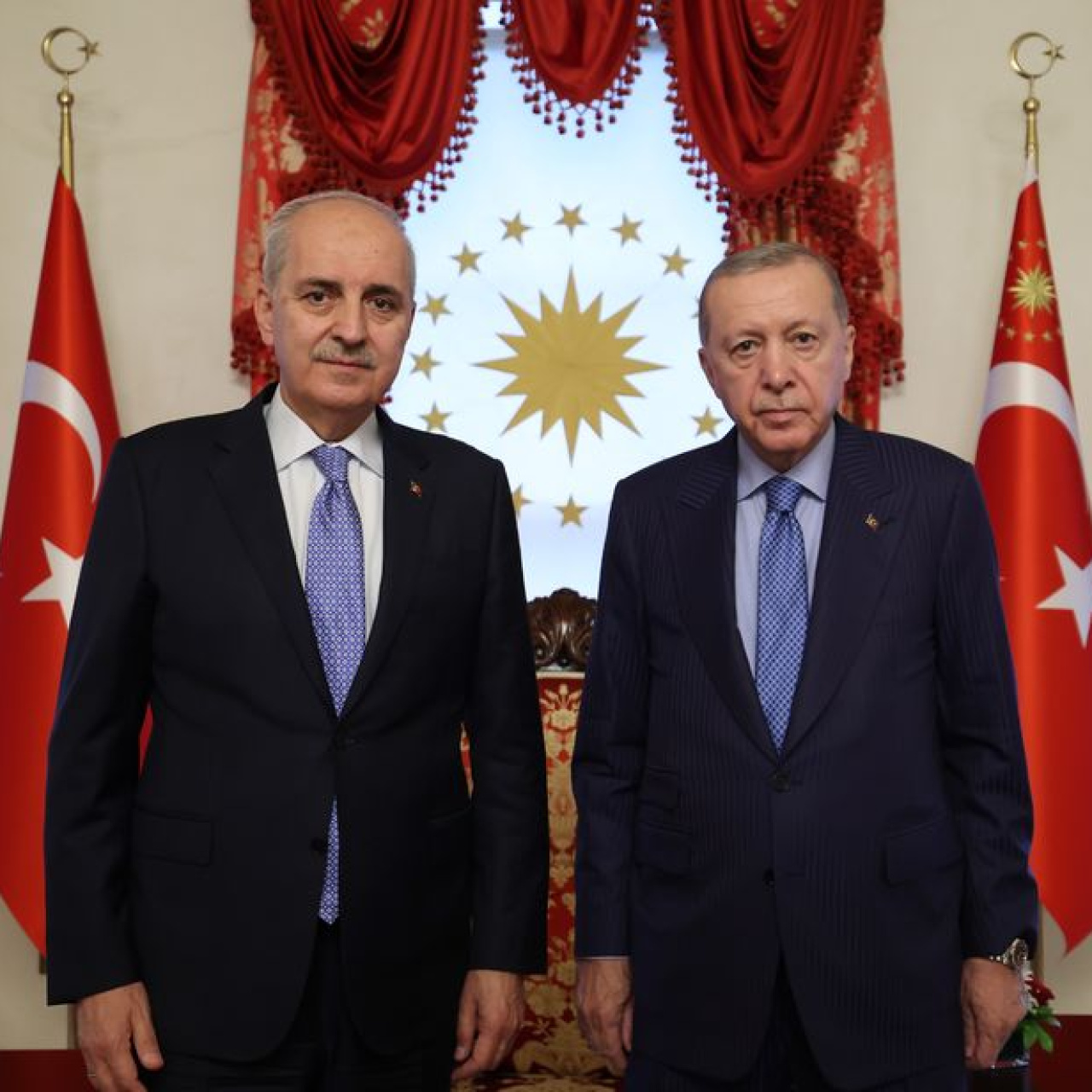 Cumhurbaşkanı Erdoğan, Numan Kurtulmuş ile görüşüyor