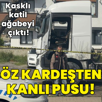 Kasklı katil ağabeyi çıktı! Öz kardeşe kanlı pusu!