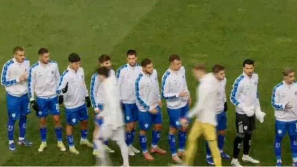 Bosnalı futbolcular, İsraillileri protesto etti!