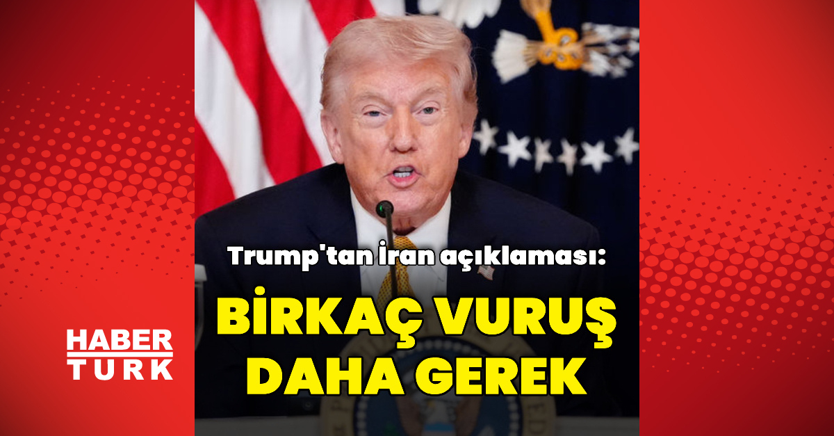 Trump: Birkaç vuruş daha İran'a