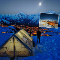 Geceye damga vuran manzara... O kentimiz büyüledi!