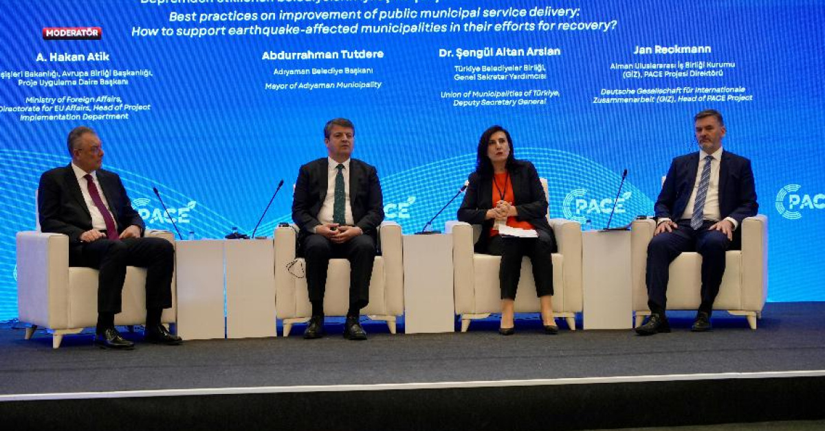 Adıyaman Belediye Başkanı Tutdere'nin PACE Projesi Konferansı ve Afet