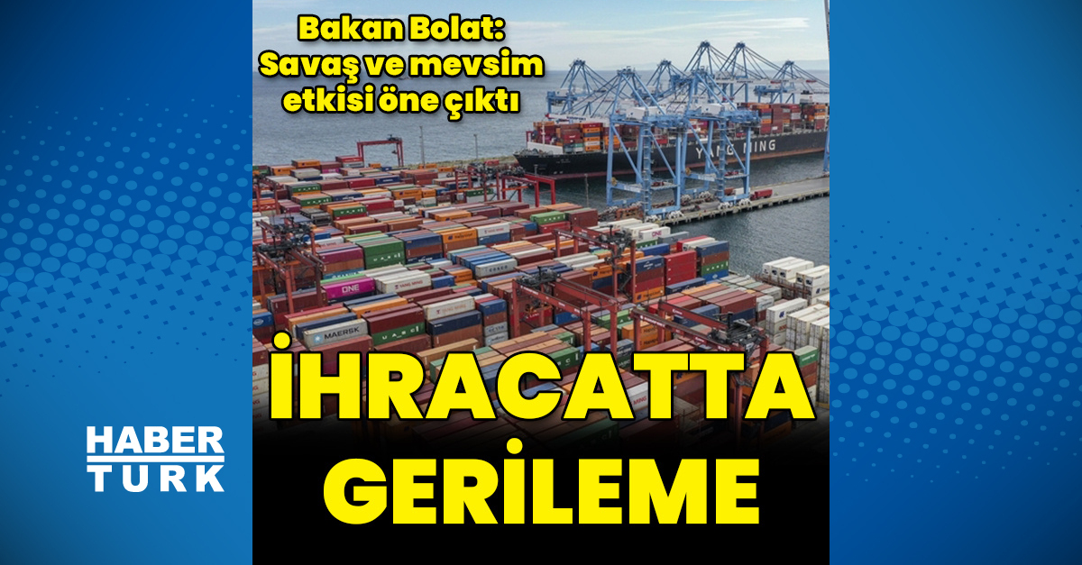 Mart ayında ihracat düşüş gösterdi