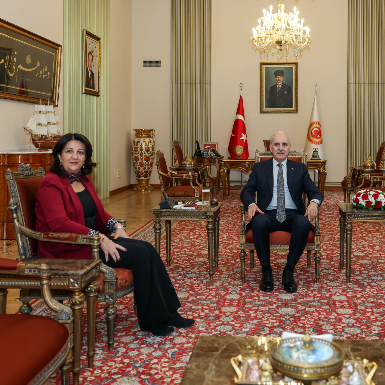 Kurtulmuş, DEM Parti heyetini kabul etti