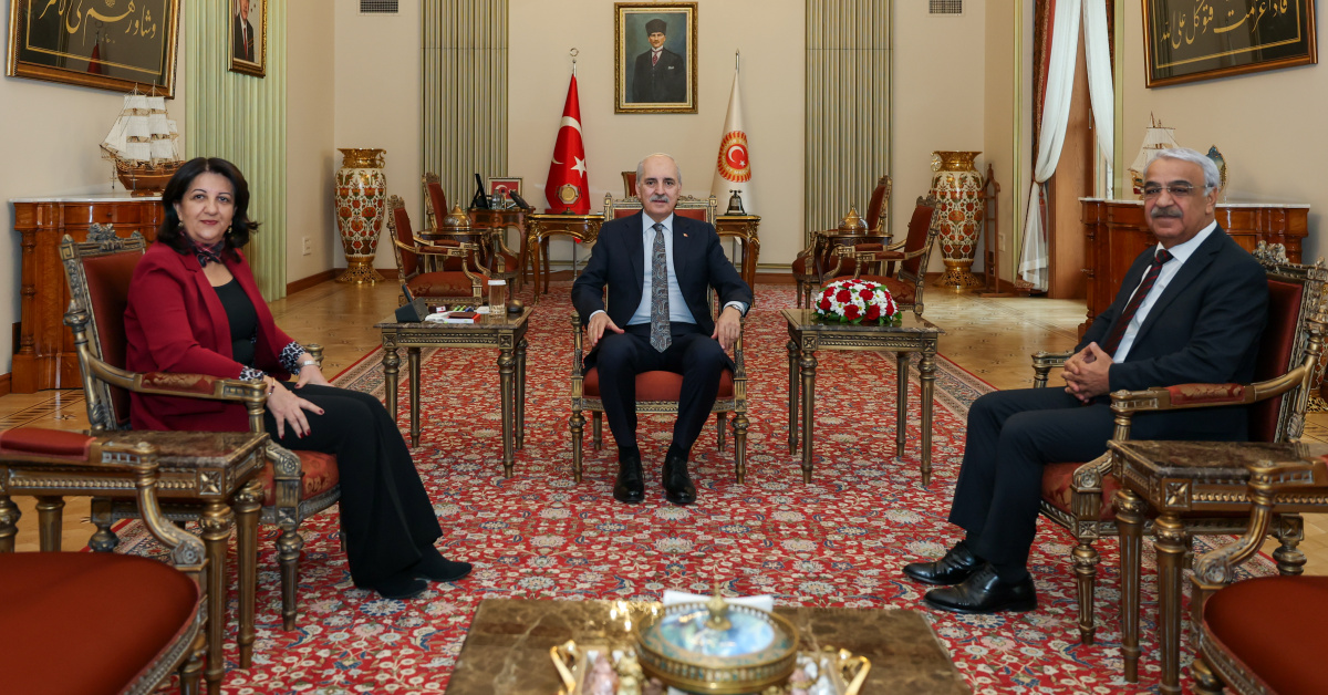 Kurtulmuş DEM Parti heyetini kabul etti