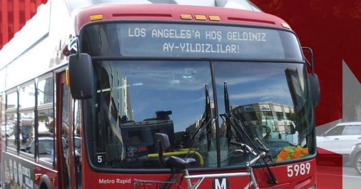 A Milli Takım'ın Los Angeles'daözel jest!