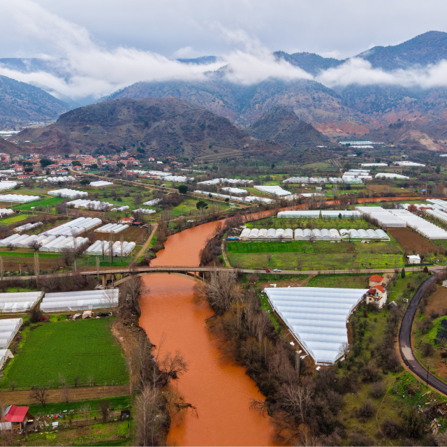 Yağmur sonrası rengi değişti