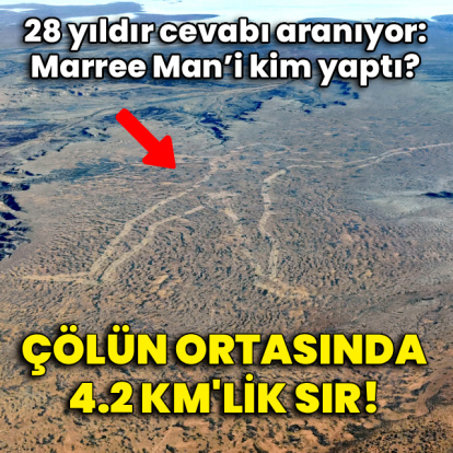 Çölün ortasında 4.2 kilometrelik sır