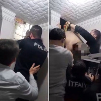 Havalandırma boşluğunda sıkıştı! Cinayete bir kala...