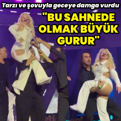 "Bu sahnede olmak tarifsiz bir duygu"