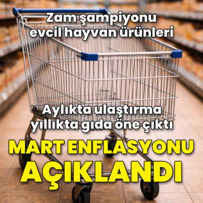 Mart ayı enflasyonu açıklandı