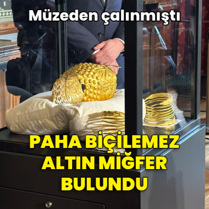 Paha biçilemez altın miğfer bulundu!