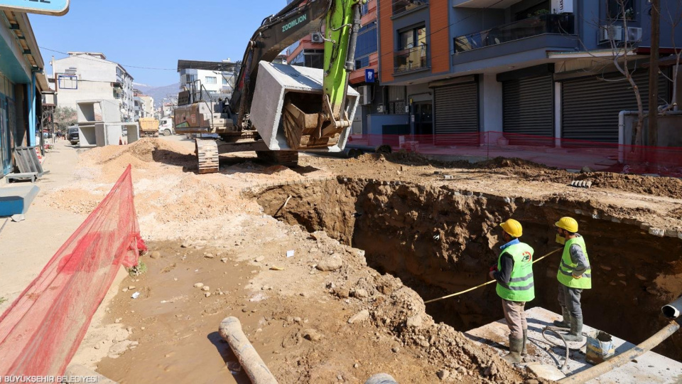 İZSU'dan Kiraz'da taşkınlara karşı proje