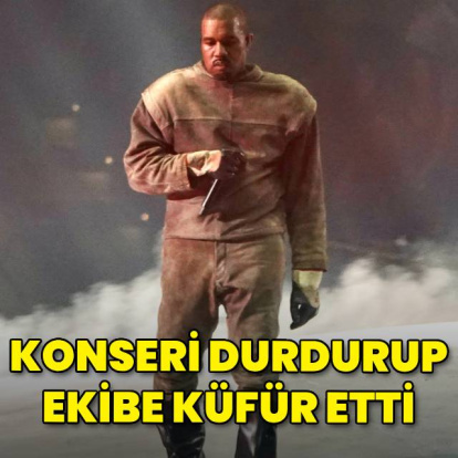 Konseri durdurup ekibine küfür etti
