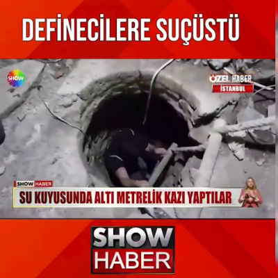 2 asırlık su kuyusunda define aradılar